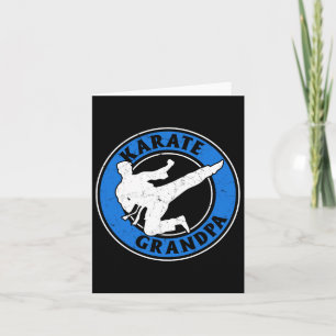 Karate Grandpa Karate Kämpfer Opa Karate Figh Karte