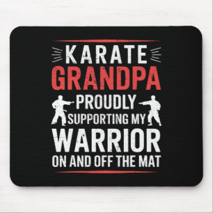 Karate Grandpa unterstützt meinen Krieger Karate G Mousepad