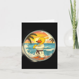 Karate-Gummiente Animal Mma Taekwondo Jiu-Jitsu Karte