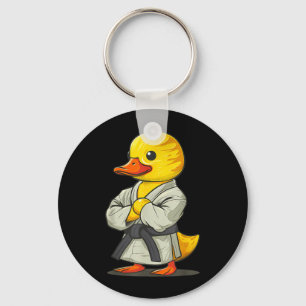 Karate Gummiente Enten Tier MMA Taekwondo Jiu-Jits Schlüsselanhänger