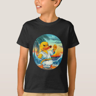 Karate-Gummiente-Motiv-Taekwondo-Jiu-Jitsu-MMA T-Shirt