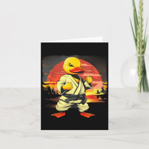 Karate-Gummiente Tier Mma Taekwondo Jiu-Jitsu Karte