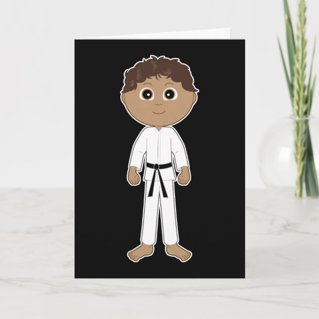 Karate Herzlichen Glückwunsch Black Belt Karte (Vorderseite)