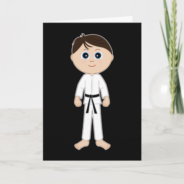 Karate Herzlichen Glückwunsch Black Belt Karte (Vorderseite)