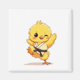 Karate-Huhn-Magnet Magnet