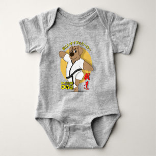 Karate Hund Baby Strampler