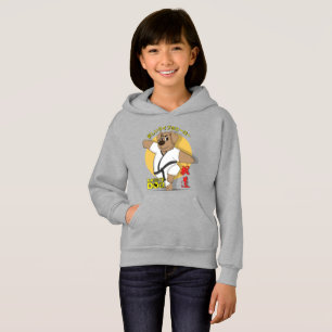 Karate Hund Kinder Kapuzenpullover Hoodie