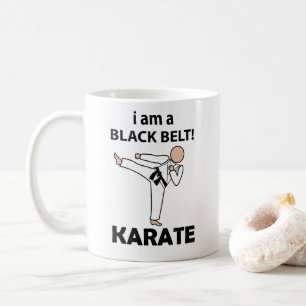 Karate ich bin ein schwarzer Gürtel Karate Kaffeetasse