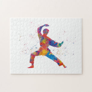 Karate in watercolor
