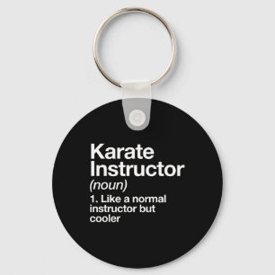 Karate Instructor Definition Funny Martial Arts Tr Schlüsselanhänger
