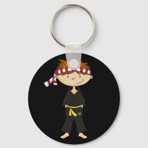 Karate-Jungen-Schlüsselanhänger Schlüsselanhänger