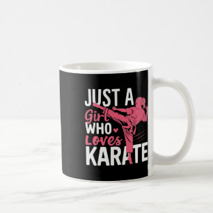 Karate Just A Girl Who Lieben Karate Martial Arts Kaffeetasse