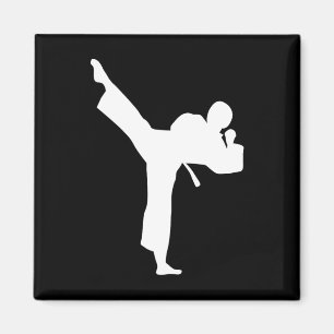 Karate Kämpfer Magnet