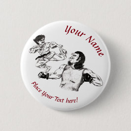 Karate-Kämpfer mit Stift für MIXED MARTIAL ARTS Button