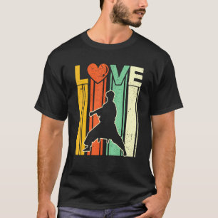 Karate Kampfsport Liebe Retro Vintage abgenutzt T-Shirt