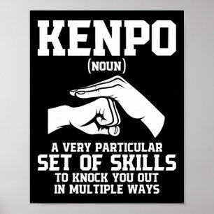 Karate Kampfsport Schwarzgurt Comt Sportkämpfer Poster
