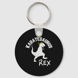 Karate Karatesaurus Rex Dinosaur Lustig Kampfsport Schlüsselanhänger