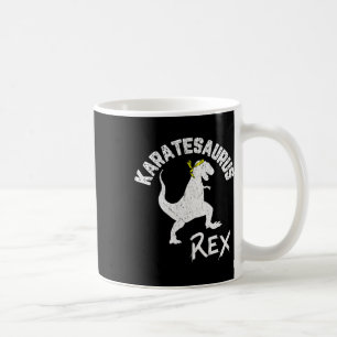 Karate Karatesaurus Rex Dinosaur Lustige Kampfspor Kaffeetasse