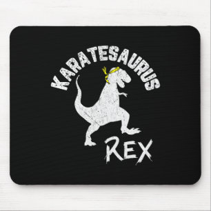 Karate Karatesaurus Rex Dinosaurier Funny Martial  Mousepad