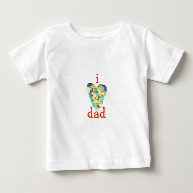 Karate Kat Graphics I-Liebe-dad Baby T-shirt (Vorderseite)