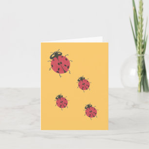 Karate Kat ladybug leere notecard Karte