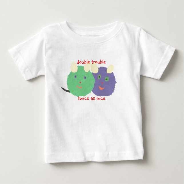 Karate Kat twin baby T-shirt (Vorderseite)