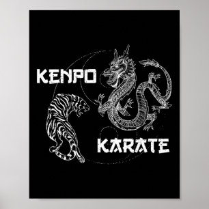 Karate Kenpo Karate Martial Arts Redewendungen Poster