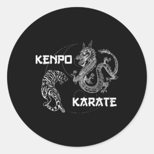 Karate Kenpo Karate Martial Arts Redewendungen Runder Aufkleber