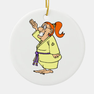 Karate Keramik Ornament