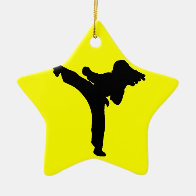 Karate Keramik Ornament (Vorne)