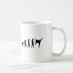 Karate-Kick-Evolution Kaffeetasse