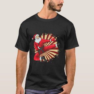 Karate Kick Santa Judo Taekwondo Martial Arts Chri T-Shirt