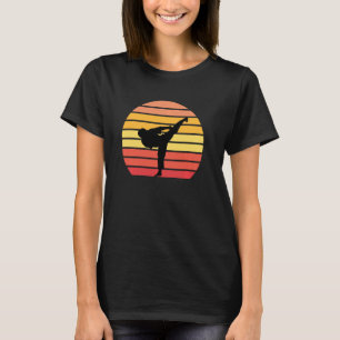 Karate Kick Sonnenuntergang Full shotokan Kontakt  T-Shirt