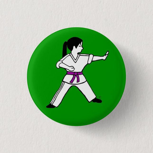 Karate Kid 6 pinback Knopf Button (Vorderseite)