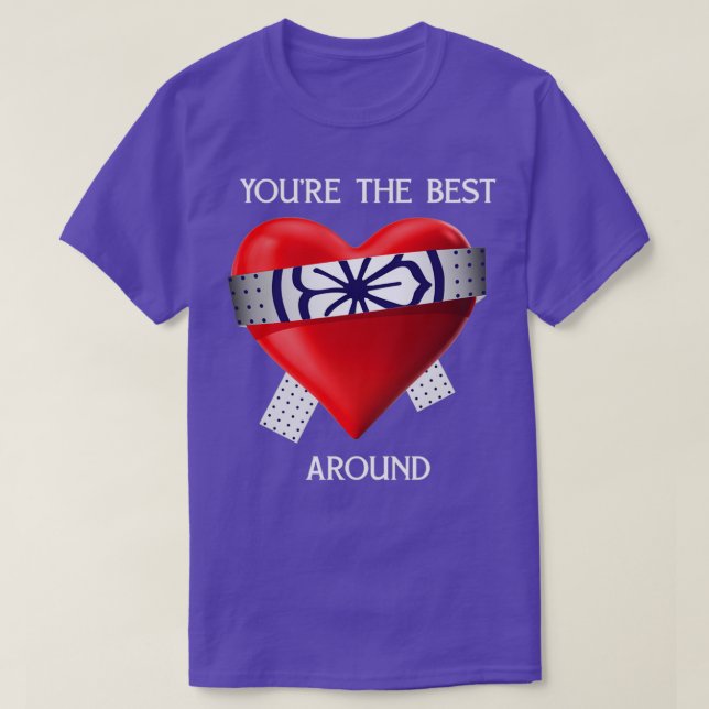 Karate Kid Inspirierte 1984 Youre the Best Around  T-Shirt (Design vorne)