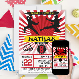 Karate Kid Martial Arts Cobra Kai Einladung