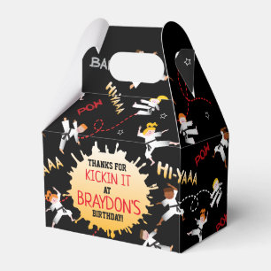 Karate Kids Children Birthday Party Gönnen Geschen Geschenkschachtel