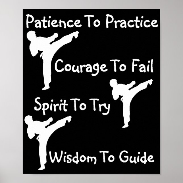 Karate-Klasse Poster (Vorne)