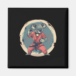 Karate-Koala-Motiv Taekwondo Jiu-Jitsu Mma Kickbox Magnet