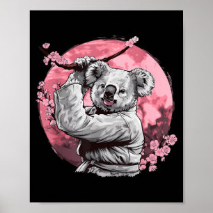 Karate-Koala-Motiv Taekwondo Jiu-Jitsu MMA Poster