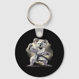 Karate-Koala-Motiv Taekwondo Jiu-Jitsu MMA Schlüsselanhänger