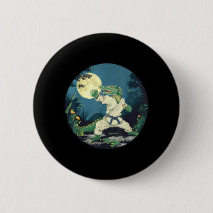 Karate Krokodil Motiv Taekwondo Jiu-Jitsu MMA Button
