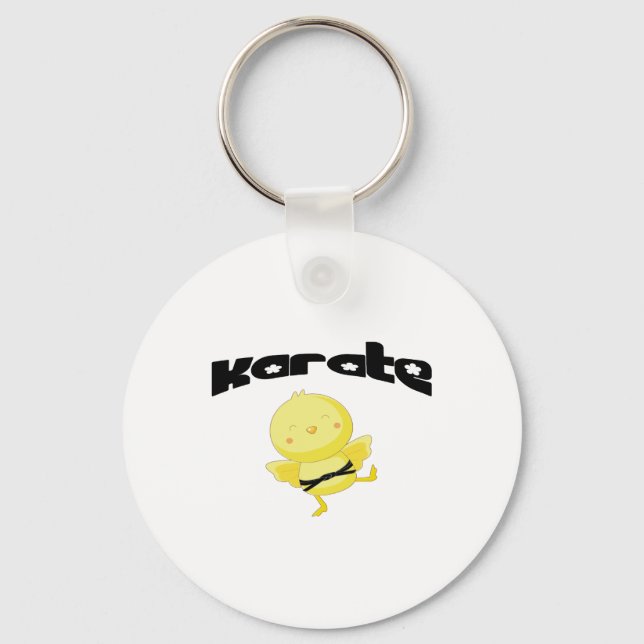 Karate-Küken Schlüsselanhänger (Vorderseite)