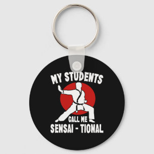 Karate Kung Fu Sensai Geschenk I Martial Arts Figh Schlüsselanhänger