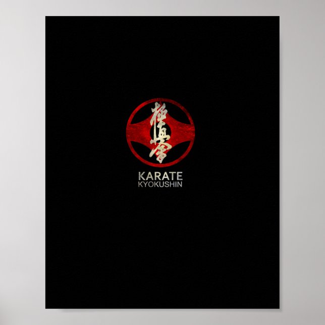 Karate Kyokushin Pullover Hoodie Poster (Vorne)