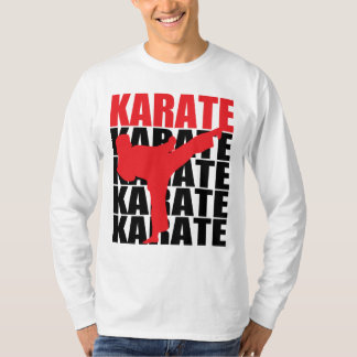 Karate-langer Hülsen-T - Shirt