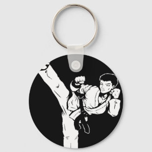 Karate leere Hand Schlüsselanhänger
