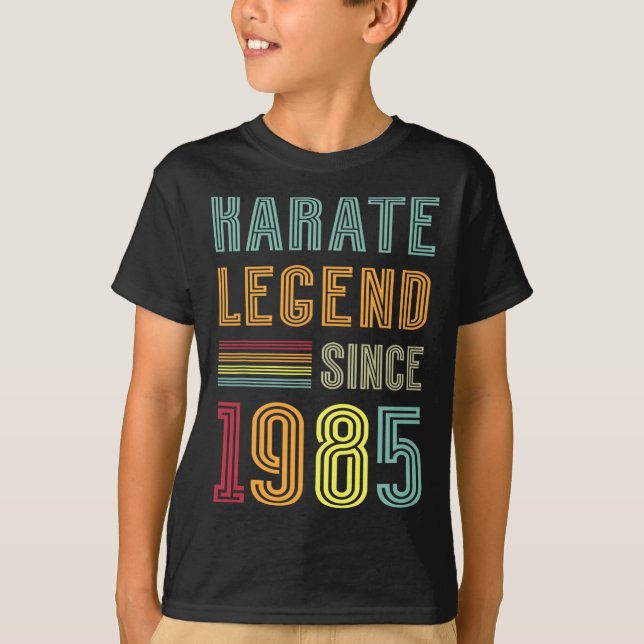Karate Legend 1985 40 Jahre Sport Coach 40. Geburt T-Shirt (Vorderseite)