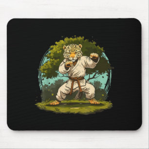 Karate-Leoparden-Motiv-Taekwondo-Jiu-Jitsu-MMA Mousepad