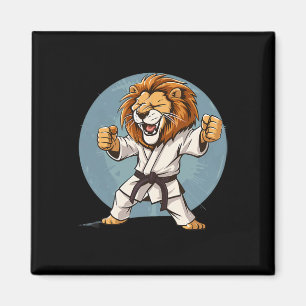 Karate Lion Kickboxing Taekwondo Jiu-jitsu Mixed M Magnet